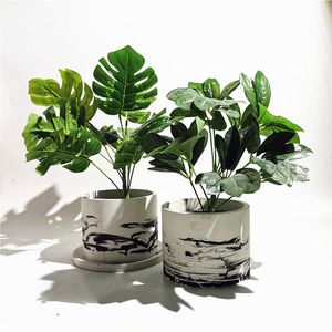 15 cm Moules de jardinières en béton de forme ronde pour plantes succulentes moules de pot à fleurs de silicone grande taille moule de ciment de pot
