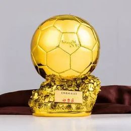 15 cm bolvormige Europese voetbaltrofee Souvenir Champion Player Award voetbalfan Decoratie handwerk voor thuiskantoor 240411