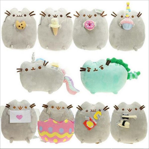 15CM The Cat Angel Cake Cookie Helado Huevo Pizza Donut Rainbow Sushi Dinosaurio Dino Moon Cat Muñeco de peluche Relleno Los mejores regalos Juguete suave