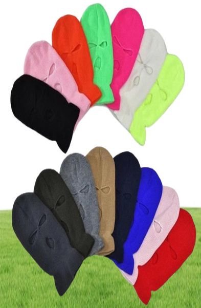 15Colors Balaclava Ski Masque en tricot Hiver Hiver Couverture Masque FACE MASCHE FACTH FEM