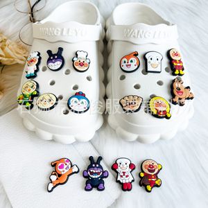15Colors japonais aliments héros anime charmes en gros de souvenirs d'enfance jeu drôle cadeau dessin animé charmes accessoires de chaussures pvc décoration boucle