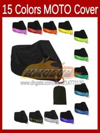 15 colores cubiertas de MOTO impermeables para todas las estaciones a prueba de polvo protección UV exterior interior Scooter 190T tela resistente al desgaste AntiUV lluvia 4537916