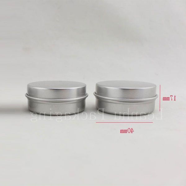 15g couvercles de récipients cosmétiques vides en aluminium 15ml petit baume à lèvres rond étain parfum solide emballage cosmétique pot échantillon bouteille Sjsah