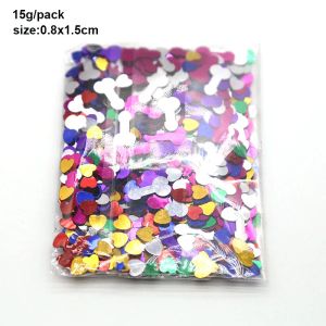 15G Bachelorette Party Decorations Confetti Hen Party Bride Penis Confetti Funny Single Adult Hen Night Night Bachelor Party Mariage