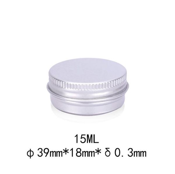 15g Envase de brillo de labios de aluminio vacío 15ml Caja de lápiz labial Tarro de metal Bálsamo labial Botella de embalaje cosmético LX1226