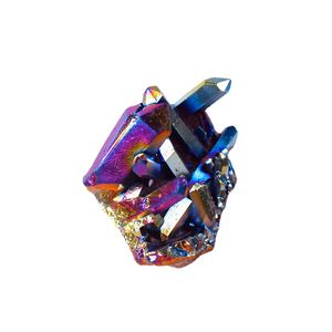 15g Natural Aura Rainbow Titanium Bismuth Crystal Cluster Quartz Spécimens de pierres précieuses Vug Guérison Mineral Rock Stone Home Decor