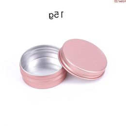 15G Rose Gold Bronzer Aluminium lippenbalsempotje Containers Cadeau Huishoudelijke opslag Cosmetisch monster Make-up Oogcrème Gelverpakking Tingoods Mgdma