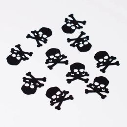 15G20mm Zwart Pirate Skull Confetti Crossbones Halloween Birthday Wedding Party For Kids Teken Mark Tafelverspreidingen Decoraties 6d