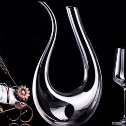 Pot de cygne de style européen de 15l, carafe en verre de cristal sans plomb, harpe en forme de U, distributeur rapide de vin, outils ménagers de Bar 240119