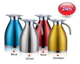 15L Café en acier inoxydable Carafe Coffee Potcold and Water Bottel Mome Affaim Isolation Pot7457684