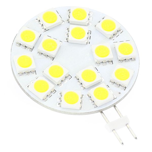 15LED G4 lámpara de luz LED regulable 5050SMD 300-330LM 3W rojo azul blanco Natural 4000K 12V 24V AC/DC10-30V para barcos automóviles