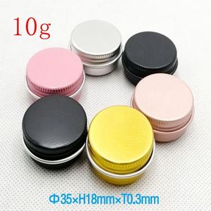 15 ml 15 g metalen opbergdoos 10g aluminium blikken potten lippenbalsemcontainers lege potten schroefdop blikjes 6 kleuren