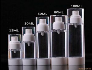 15 ml 30 ml 50 ml 80 ml 100 ml Plastic Airless Lotion Emulsie Pomp Spray Fles Vacuüm Vrouwen cosmetische Container Pot249416905