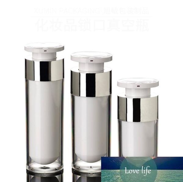 Bouteille de lotion sous vide acrylique sans air de 15 ml 30 ml 50 ml utilisée pour le sérum/lotion/émulsion/fond de teint contenant cosmétique SN1361