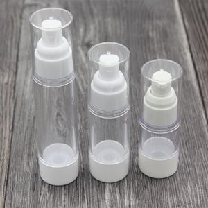 15 ml 30 ml 50 ml lege Airless Bottle Lotion Cream Pomp Plastic container Vaccum Spray Cosmetische flessen Dispenser voor reizen