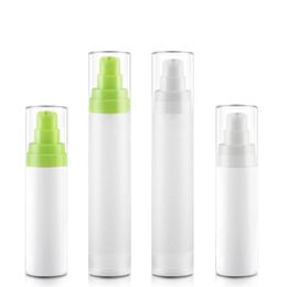 15 ml 30 ml 50 ml Groen Airless Lotion Pomp Wit Frosted PP airless fles voor oogcrème Foundation toner subpakket flessen F1294