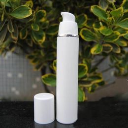 15 ml 30 ml 50 ml hoge kwaliteit witte airless pomp fles -travel hervulbare cosmetische huidverzorging crème dispenser