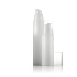 15ml 30ml 50ml Champú de plástico vacío blanco Envases de muestra cosmética Loción de emulsión Botellas de bomba sin aire ZZ