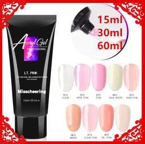 15 ml 30ml 60ml Crystal Fast Extend UV Nail Gel Extension Builder LED Nagels Art Beauty Your Handen