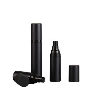 15 ml 30 ml noir bouteille sans air lotion crème pompe récipient en plastique vaporisateur sous vide 50 ml distributeur de bouteilles cosmétiques pour les cosmétiques Okmtf Skmas