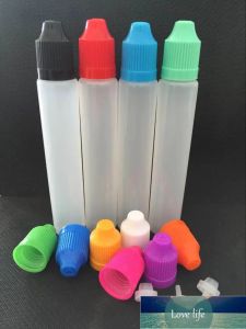 15 ml 30 ml eliquid bouteille compte-gouttes PE en plastique vide stylo bouteille avec bouchons colorés e bouteilles de jus classique