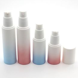 15 ml 30 ml Gradiënt Airless Fles Lotion Crème Pomp Plastic Container Vacuüm Spray 50 ml Cosmetische Flessen Dispenser voor Cosmetica Sseia