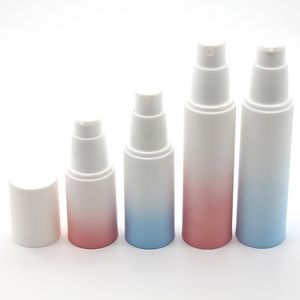 15 ml 30 ml Gradient Airless Bouteille Lotion Crème Pompe Récipient En Plastique Vaporisateur 50 ml Cosmétique Bouteilles Distributeur Pour Cosmétiques