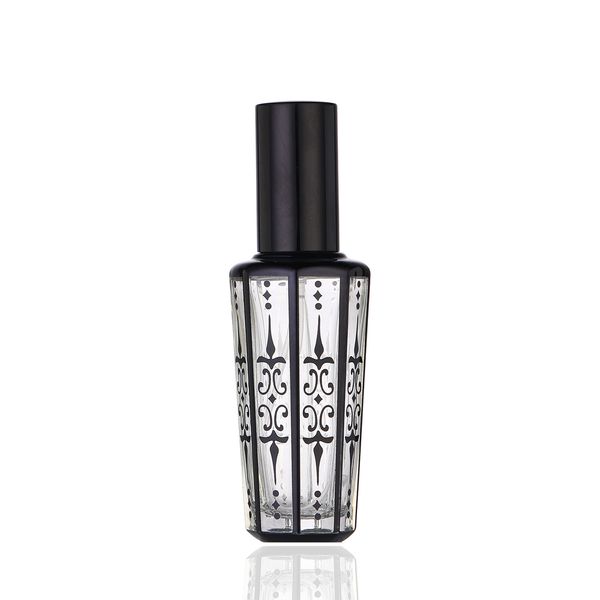 15 ml Bouteille de parfum en verre en argent en or noir