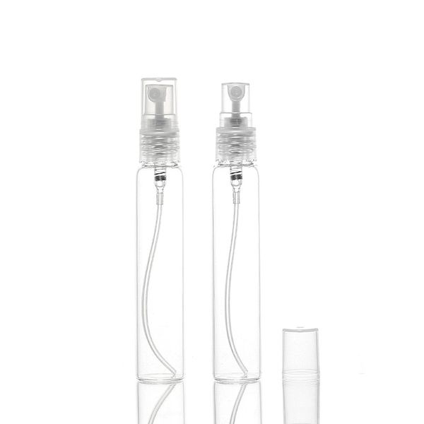 15ML clair fine brume atomiseur bouteille en verre vaporisateur parfum rechargeable bouteille vide verre chiffon propre pour voyage outil de maquillage portable