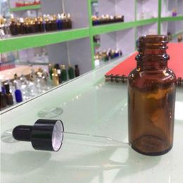 15 ml E Liquid Glass Dropper Bottle with Pipette Essential Huile Glass Cosmetics Récipient 1 2 oz LGKXS