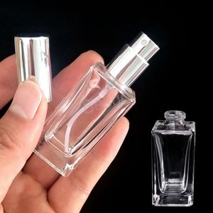 Bouteille de parfum en verre de 15 ml Bouteilles de parfum vides portables claires Bouteilles de pulvérisation cosmétiques de voyage Bouteille de parfum en verre vide de 15 ml BH2736 TQ