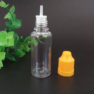 Bouteilles en plastique transparentes pour gouttes oculaires en PET de 15ML, vides avec des bouchons colorés à l'épreuve des enfants pour le jus