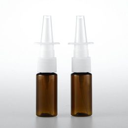 15 ml PET bouteille vide en plastique vaporisateur nasal bouteilles pompe pulvérisateur brouillard nez vaporisateur bouteilles rechargeables pour médical F2110 Sfmjb