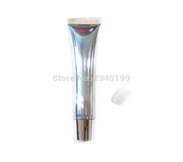 15 ml holografische zilveren lege knijplipglossbuis Plastic lipglosscontainer 20 ml cosmetische verpakkingsfles 50 stuks 51898655521672