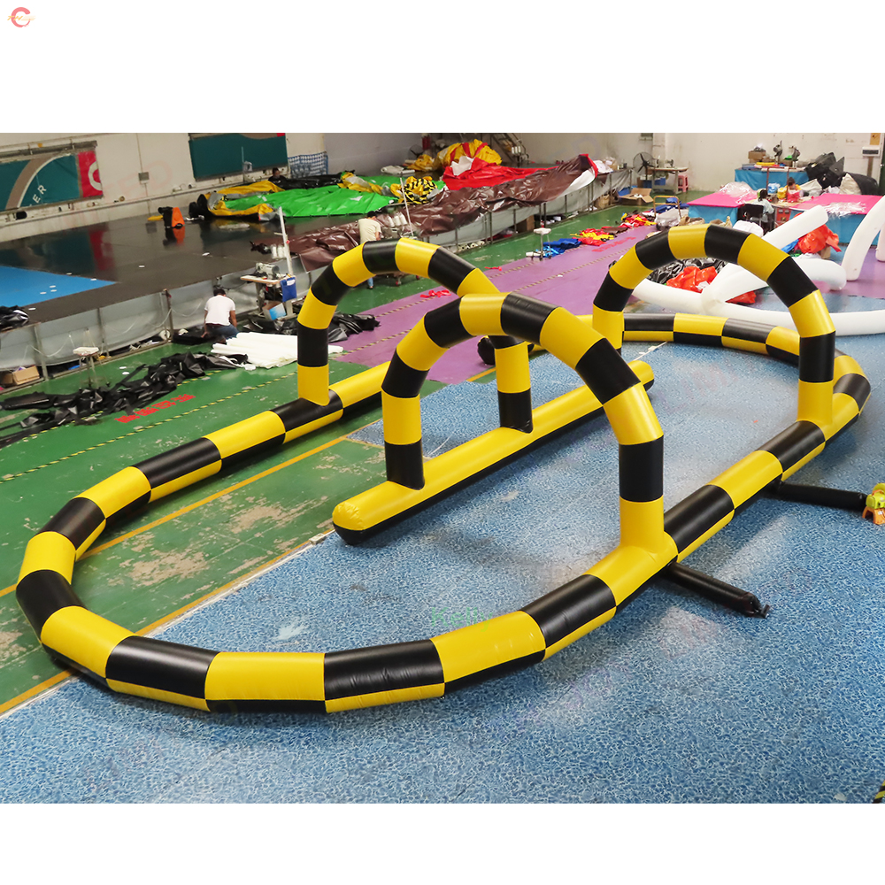 15mlx8mwx2mh (50x26x6,5ft) Atividades ao ar livre Parques esportivos de carnaval Parque de diversão Race inflável GO KART FORTE PARA VENDA