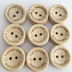 15mm/20mm/25mm Wooden Buttons Clothing Decoration Wedding Decor Handmade Letter Love DIY Crafts Scrapbooking For Sewing Accessories