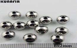 15mm2mm25mm35mm gat 8mm diameter glad 316L roestvrij stalen kralen armband ketting accessoires sieraden DIY onderdelen 200 stuks Z4697875