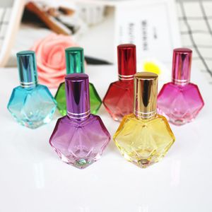 15pc 10 ml kleurrijke glazen parfumflessen spray hervulbare verstuiver reizen geur flessen verpakking fles