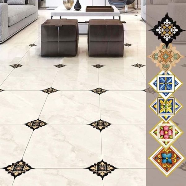 15 unidades, 21 unidades, pegatinas decorativas para cocina, pegatinas autoadhesivas de PVC para azulejos de cerámica, pegatina de pared impermeable, pegatinas artísticas para suelo Diagonal, 293g