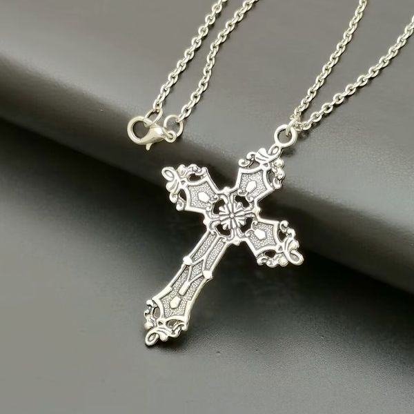 15Pc gothique croix collier pour hommes femmes Halloween noël nouvel an Goth bijoux cadeau T-02