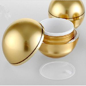 15 stk/partij Hoge Kwaliteit 15g 30g 50g Sferische Acryl Crème Fles Bal Type Pot Fabrikanten Gouden Kleur Cosmetische Pot Jfgjn