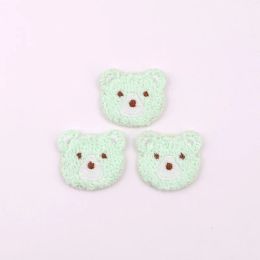 15 -stcs gebreide teddybeer patch borduurwerk applique badge Sewegen plekken DIY voor kleding kinderhoeden rugzaksticker