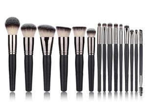 15 pièces pinceaux de maquillage ensemble doux cheveux synthétiques fond de teint Contour correcteur ombre à paupières cils lèvres maquillage brosse cosmétique beauté Too1132527