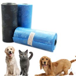 15Pcs Praktische Hond Afval Kak Zak Dispenser Prullenbak Vuilnis Kat Doggy Poep Collectie Bags219n