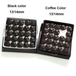 15 stcs professioneel 14 mm Buffola monolayer biljart pool cue tips 2colors zwart/koffie cue tips groothandel biljart accessoires