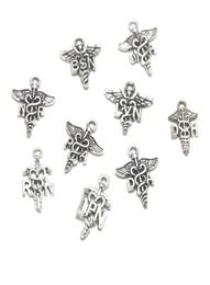 15 stuks tekenbedel RN NP BSN MA LVN PA RN LPN DA DH Charms Antiek zilveren bedels hangers 11x20mm1044637