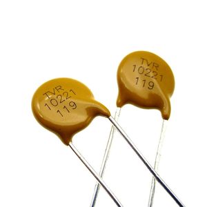 15pcs varistor TVR10221 10D221 PORTE DE PORTHER PORTH PORTEMENT 7 Protection ondulée jaune