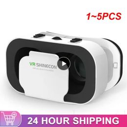 15pcs Virtual Reality Lens Glasses Casque de casque en carton stéréo pour 4760 pouces Android iOS Smart Phones PC VR 240424