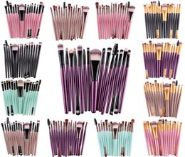 15pcskit Makeup Brushes Set Feed Shadow Brow Eyeliner Eyellash Lip Foundation Power Cosmetic Make Up Brush Beautiful Beauty Tool2906039