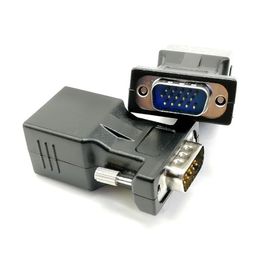 15Pin VGA vrouw naar RJ-45 vrouwelijke connectorkaart VGA RGB HDB-extender naar LAN CAT5 CAT6 RJ45 Netwerk Ethernet Cable Adapter